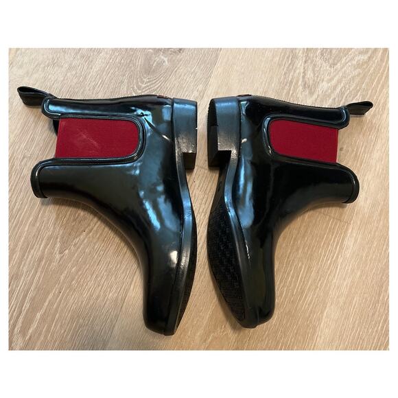 Lauren Ralph Lauren Tally Rain Boot WOMENS SIZE 7 B BLACK RED - Picture 5 of 8